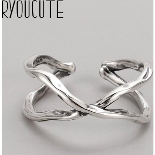 Bohemian Vintage Big Cross Ring For Women Men Boho Antique Silver Color Knuckle Rings Boho Jewelry Anillos 2021