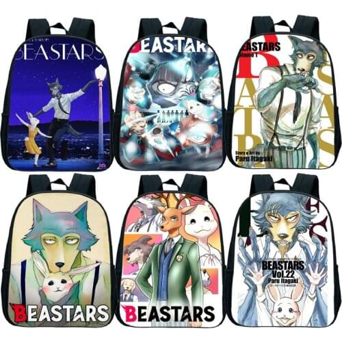 Beastars Childrens Backpack Legoshi Kids Kindergarten Bags for Boys Girls Toddler Backpack Cartoon Cute Knapsack
