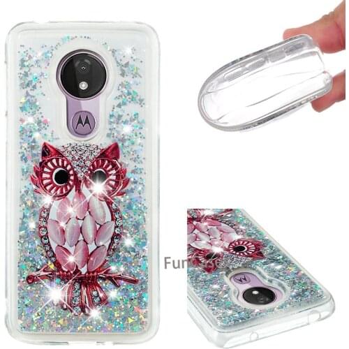 For Motorola G7 Power US Version Case Liquid Dynamic Quicksand Soft Silicone Silicone Moto G7Power Sparkle Flowing Cover