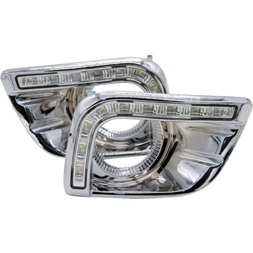 LED DRL Daytime Running Light for Prado DRL Prado FJ150 LC150 2010-2013 Land Cruiser 2700/4000 with Fog Lamp Hole