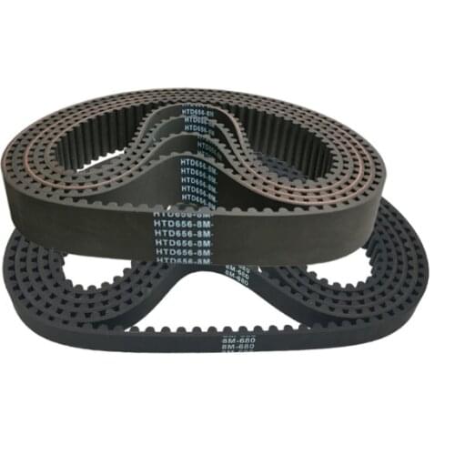 HTD624-8M HTD632-8M HTD640-8M HTD648-8M HTD656-8M HTD664-8M HTD672-8M HTD680-8M Rubber Timing Belt Black 1PC