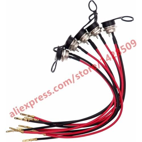 3P Power Cable Electrical Wiring Terminal Socket With Wire Cable and Plastic Dustproof Cap Lid Air Aviation Male Connector