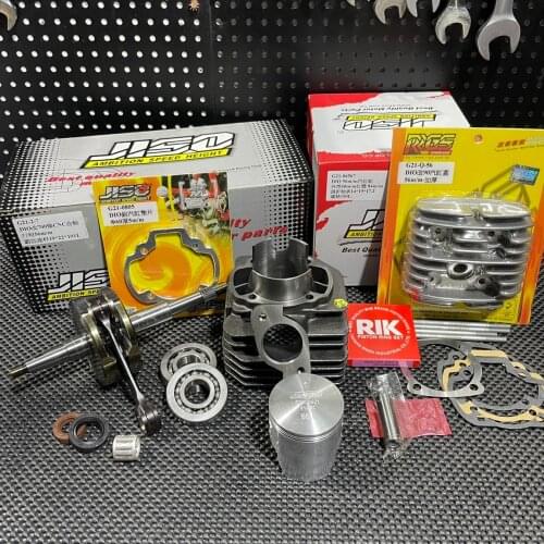 JISO DIO50 Big Bore kit 56mm RRGS With Crankshaft 55mm Cylinder Head Aluminium Spacer 4mm Bearings BWSP Power Upgrade Set