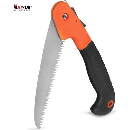 MAIYUE Foldable Saw Trimming Cutting Wood Camping/Pruning Saw Folding Hand Saw with Secure Lock