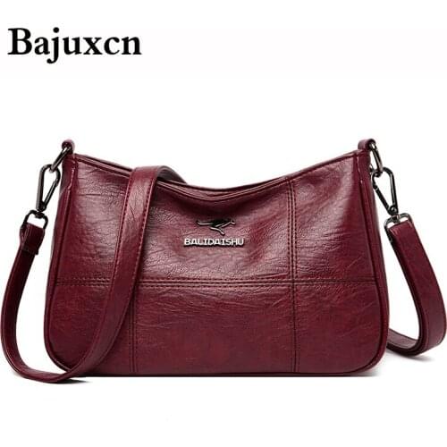 Embroidery Thread Small PU Leather Crossbody Bags for Women 2021 Trend Hand Bag Womens Branded Trending Shoulder Handbags