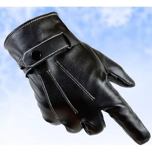 Fastrider Quality Hot style Motorcycle gloves touch screen mens simulated water wash leather gloves autumn winter PU and plush
