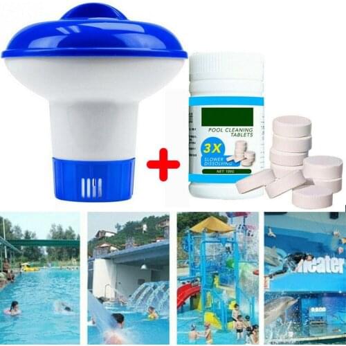 Pool Cleaning Floating With Purifier Tablets Swimming Pool Chlorine Dispenser Kit Pool Accessories Piscina Piscine Accessoire