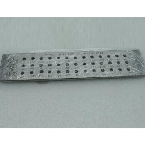 Draw Plate with Tungsten Carbide Inserts 39 Round Holes 0.26mm to 2.80mm