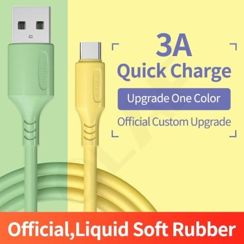 OLAF 3A 2m Liquid USB Type C Cable Fast Charging Mobile Phone USB-C Charger Type-C Data Cord For Samsung S20 Xiaomi Redmi Huawei