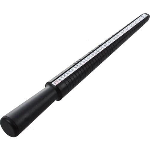 Plastic Ring Gauge Mandrel Sizer Stick Tool US/UK Size---Black
