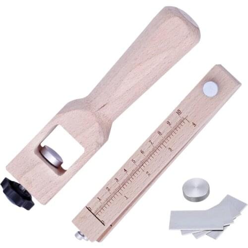 Nonvor New Adjustable DIY Belt Cutter Wood Strip and Strap Craft Tool Leather Tools Strip Hand Cutting Tools Strip Cutter