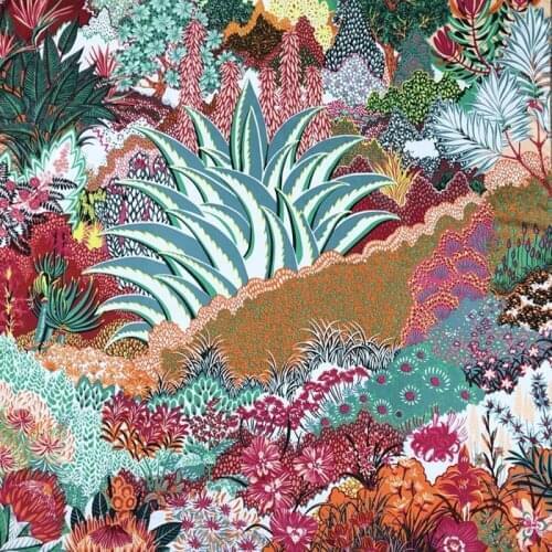 Luxury Brand Jungle Big Square Scarf New Garden Twill100% Silk Scarf Women Kerchief Scarves For Ladies Fashion Shawl Echarpe