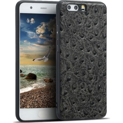 Luxury Genuine Leather Phone Case For HUAWEI P10 P20 Ostrich Texture Back Cover For Huawei Mate 9 10 Pro Plus Cases