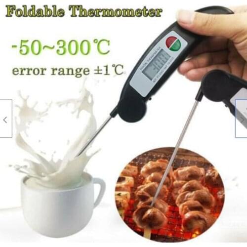 Folded Meat Thermometer Digital BBQ Thermometer Electronic Cooking Food Thermometer Kitchen Oven Thermometer Tools