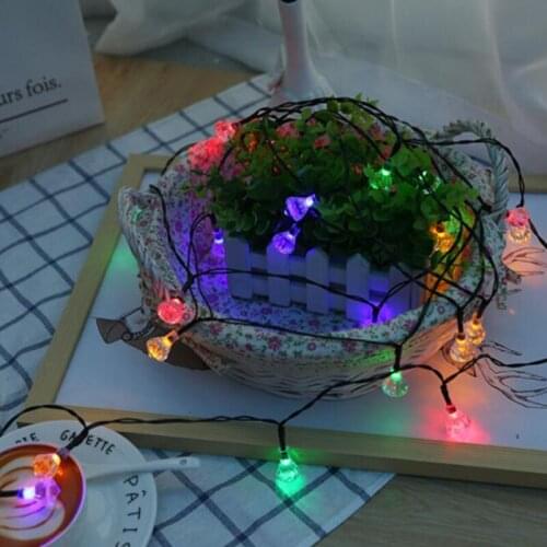 30LED Solar Powered Solar Light String Diamond Solar Lamp Outdoor Waterproof Christmas Lights Decorative Solar LED Bulb