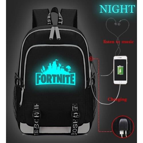 Anime My Hero Academia Backpack Rucksack Bag w/ USB Fashion Port / Lock /Headphone interface Students School Book Laptop Bag