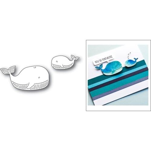 Mysterious Underwater World Whale Pattern New Metal Cutting Dies 2021 for DIY Craft Making Ocean Animal Scrapbooking Paper Card