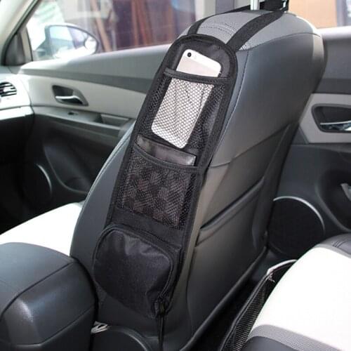 Tancredy Car Seat Storage Bag Auto Seat Side Hanging Bag Organiser Multi-Pocket Net Drink Phone Holder Mesh Pocket Car Styling