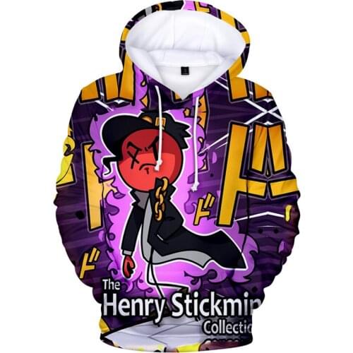 3D print Men/Women Unisex Cool Sweatshirts Men Women Kids Kpop Hoodies Fashion The Henry Stickmin Collection Pullovers