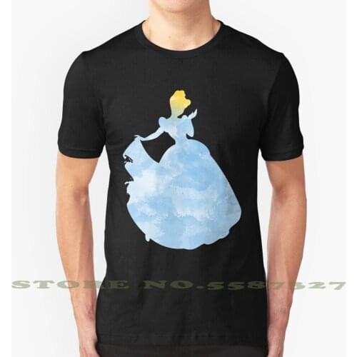 Princess Blue Watercolor Summer Funny T Shirt For Men Women Watercolor Watercolour Cinderella Blue Princess Pixar Aurora Elsa