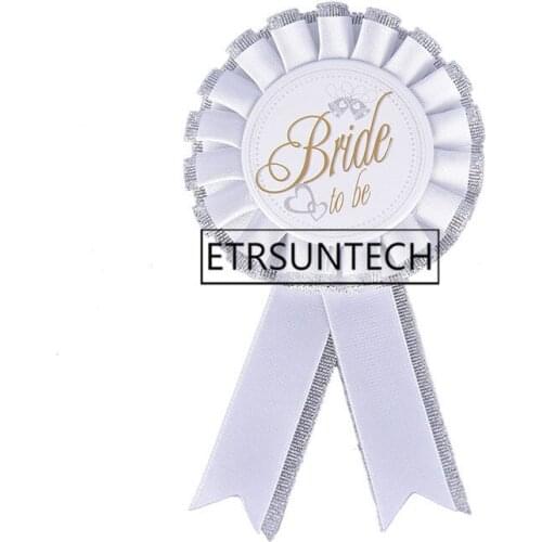 200pcs Badge Rosette For Hen Party Bride To Be Broom To Be Fashion Night Bachelorette Bridal Shower Wedding Party Decoration