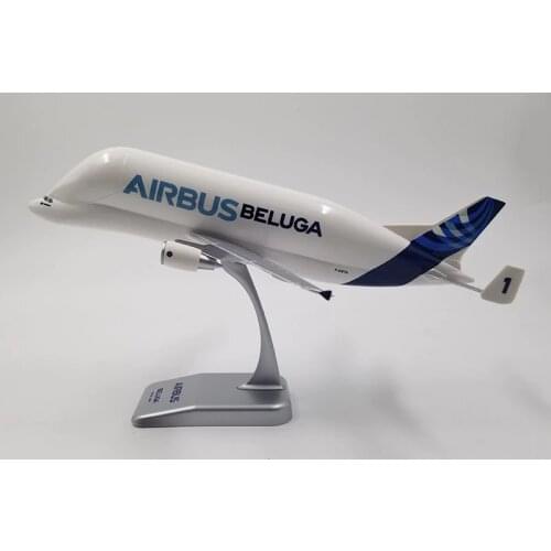 1:200 Small dolphin airplane Airbus A300-600ST Model BELUGA airlines Aircraft machine W base alloy diecast plane collectible