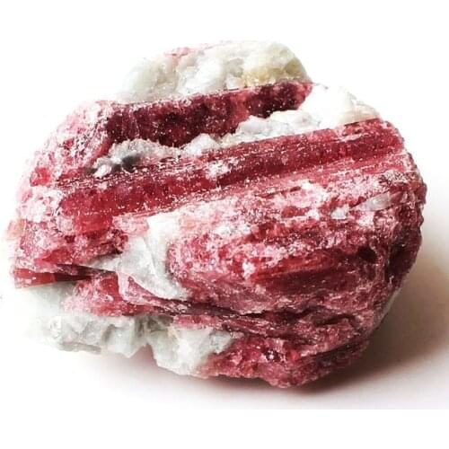 1PC Natural Red Tourmaline Crystal Rough Rock Stone Mineral Specimen Unpolished Gemstone Home Decor