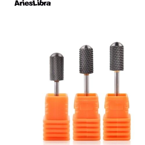 1pcs Nail Drill Bits Cylinder Grind Milling Cutter Stainless Steel Nail File for Manicure Pedicure Machine Accessories Nail Tool