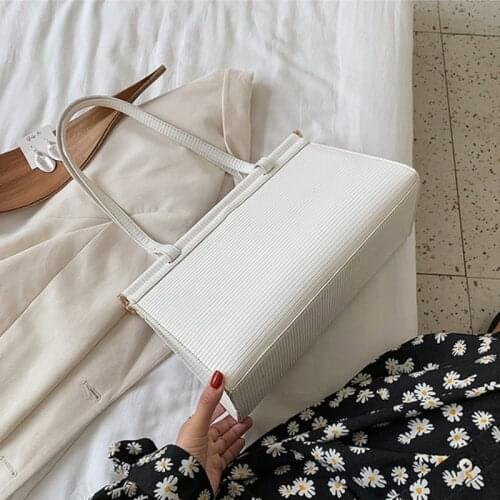 2021 Luxury Women Handbags PU Leather Shoulder Bags Designer Large Capacity Top-handle Bag Ladies Shopping Tote Female Bolsa