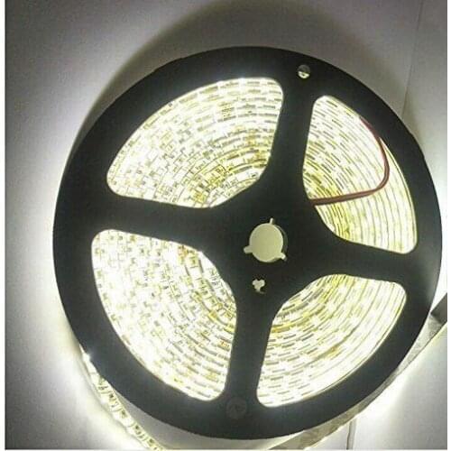 16.4FT 5050SMD LED Strip 4500K 5M 300LED Flexible Light IP65 Waterproof 60LED/M 12V Nature White Home Bar Lorry Boat decoration