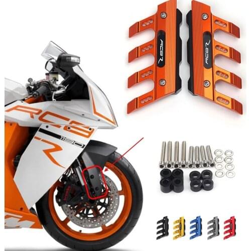 For KTM RC8 RC8R RC8/R TRACK Motorcycle CNC Accessories Mudguard Side Protection Block Front Fender Anti-Fall Slider