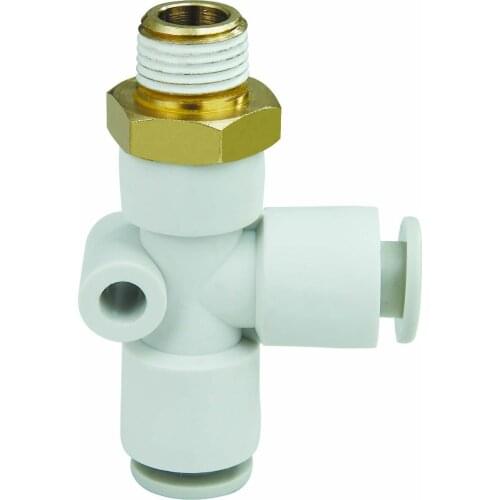Free shipping Quality Pneumatics fitting Brass Male thread Y type Tee quickly air connector for PU hose/Nylon Hose