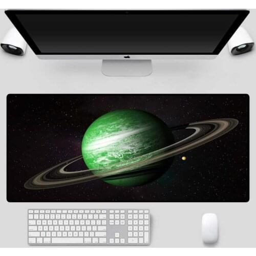 Mairuige Large Mouse Pad The Earth on The Starry Sky Large Gamers 90x40 Computer Notebook Office Gaming Mouse Pad Gaming Desk