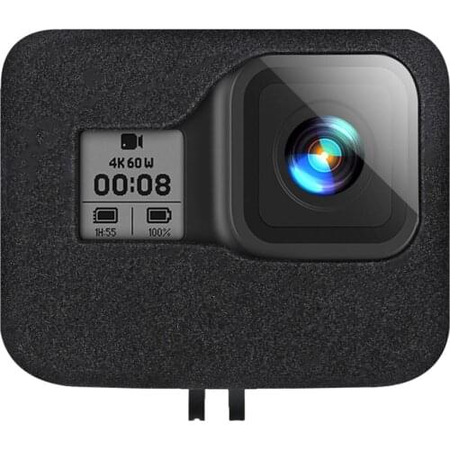 Windshield Wind Noise Reduction Sponge Foam Case Cover Housing Wind Cap For GoPro Hero 8 Black Action Camera Accessories