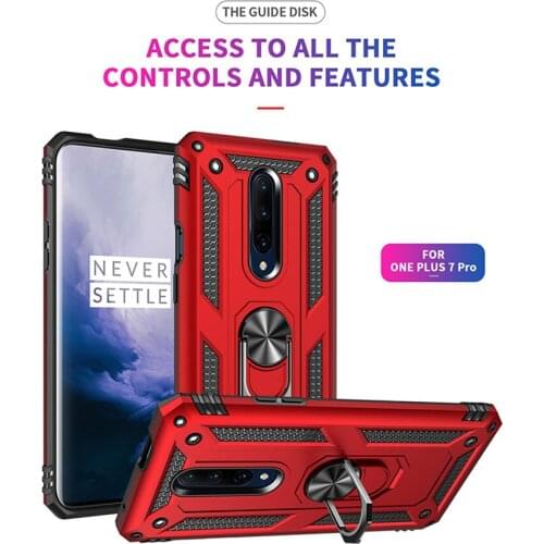 For One Plus 7 Pro Case Magnet Car Ring Stand Holder Cover for OnePlus 7 Pro 7Pro 1+7 pro 7pro Funda Capa Coque