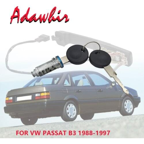 Key Lock Cylinder for VW PASSAT Exterior Front Door Handle Repair Kit 357837205A 357837205AS 357837206A 357837206AS Rubber Pad