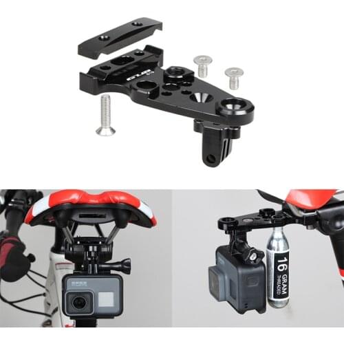 GUB 619 Bike Bicycle Seatpost Camera Mount Holder Extra Adjustable Arm Tripods For Gopro Hero Xiaomi Yi With gas cylinder mount