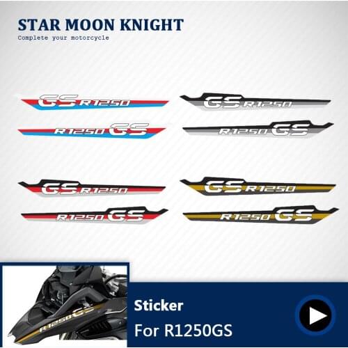 For BMW R1250GS R 1250 GS R1250 Motorrad 2017 2018 2019 R1200 R1250GS kit Beak Fender Motorcycle Decal Sticker Waterproof