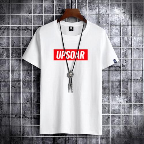 2021 NEW Letter Printing 100% cotton Men T Shirt Hip-Hop Cotton T-shirt O-neck Summer Male Causal Tshirts Fashion Loose Tees D03
