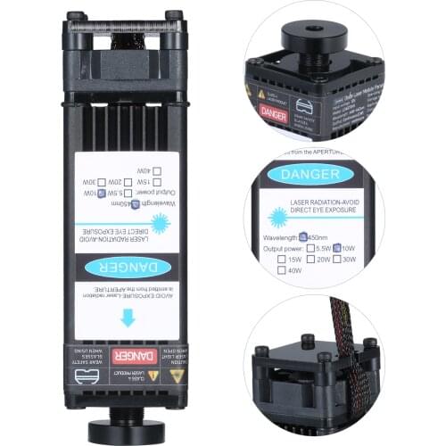 10W Laser Module Laser Head 450nm Blue Lase For Laser Engraving Machine Wood Marking Cutting Tool for Laser CNC Cutting Machine