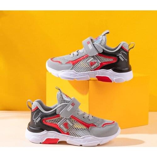 Summer Mesh hollowing out boys girls sport Casual shoes Anti-slippery Breathable Gym shoes Comfortable soft Light Daddy shoes