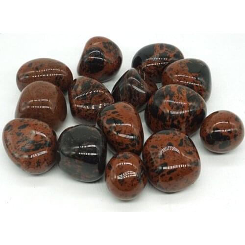 Natural polished crytsal healing red obsidian BulkTumbled Stones for sale