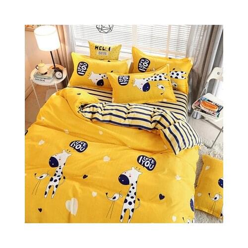 Solid Color Bed Linens Fashion Bedding Sets Nordic Style Duvet Cover Set Quilt Cover and Pillowcase Double Sided Queen King Size