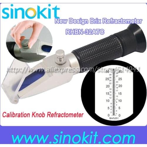 Wholesales 0-32%Brix with Calibration knob refractometer RHBN-32ATC