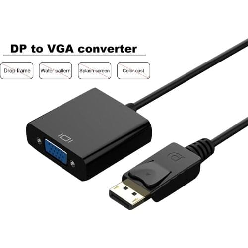 DP Display Port Male To VGA Female Converter Adapter Cable For PC Laptop VGA Adapter Cable Converter