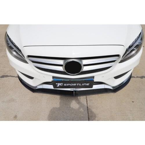 Fit For 14-17 Mercedes Benz C-class W205 Two Four Door Sports Car with Carbon Fiber Lip and Front Shovel