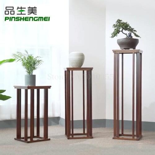 Flower shelf rack indoor living room pot rack hanging flower pot stand stand floor flower several Chinese flower stand