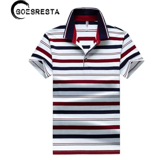 Brand Fashion Cotton Stripe Polo Men Casual High Quality Spring Polo Shirt Men 2021 Summer New Short Sleeve Slim Mens Polo