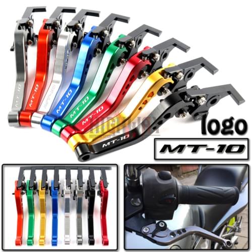 Motorcycle Brake Handle Bar Lever CNC Aluminum Short Adjustable Brake Clutch levers For Yamaha FZ-10 MT-10 2016-2017 MT10