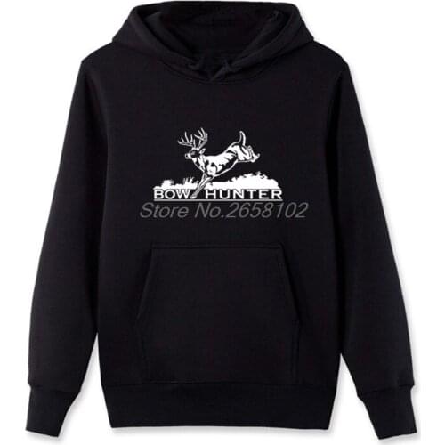 Hunt Bow Deer Hunter Hunt Club Hoodies Casual Men Cotton sweatshirt Male Fleece Shirt Cool Coat Top Streetwear Fitness